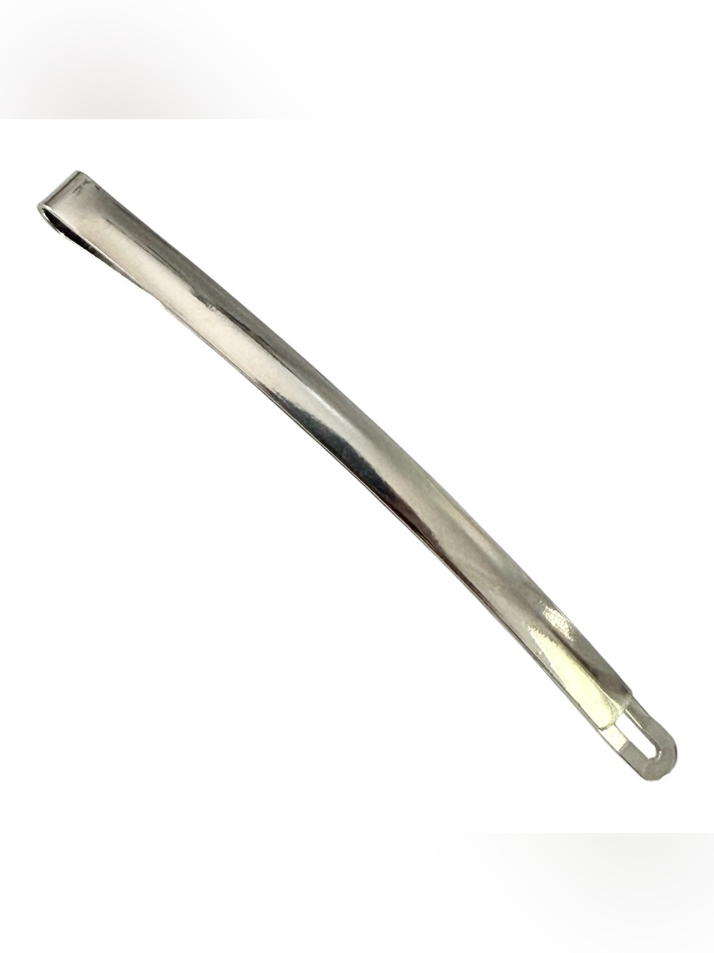 Vintage Extra Long French Hair Clip Bobby Pin in Silver, Unworn, 3.5” Long